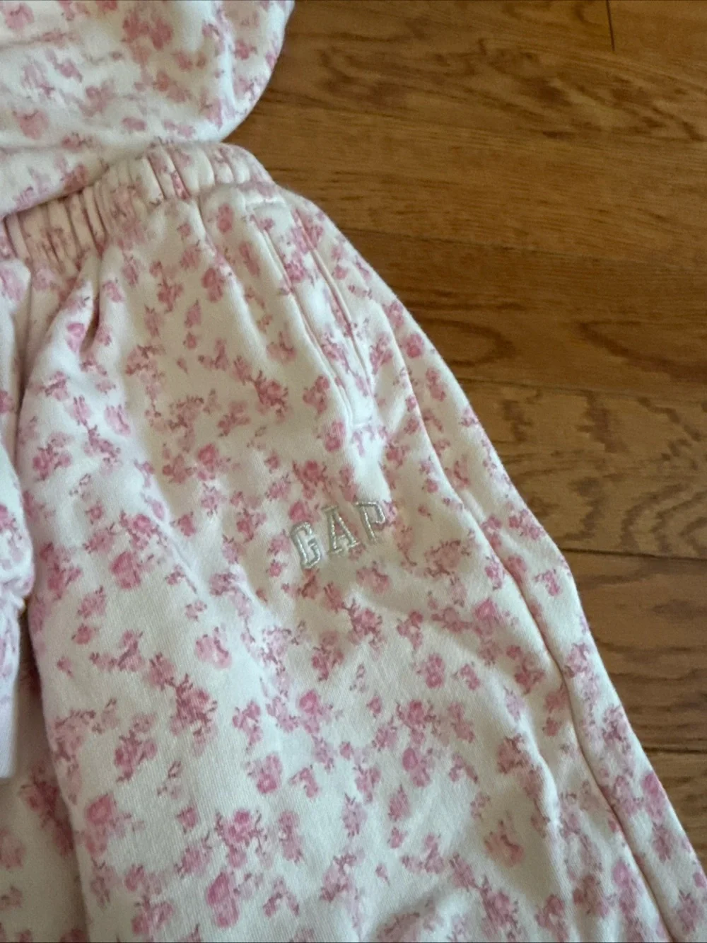 Toddler girls Gap x LoveShackFancy Pink and white Floral Set (XS)